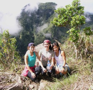 With Mona and Pia atop Mt. Kitanglad